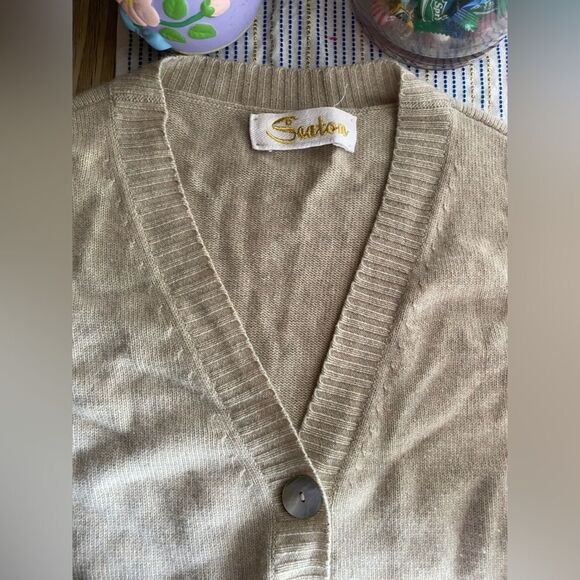 ❣️❣️❣️SOLD❣️❣️❣️❣️❣️SOLD❣️❣️❣️❣️Cashmere Seahorse Cardigan Brown - Picture 5 of 10